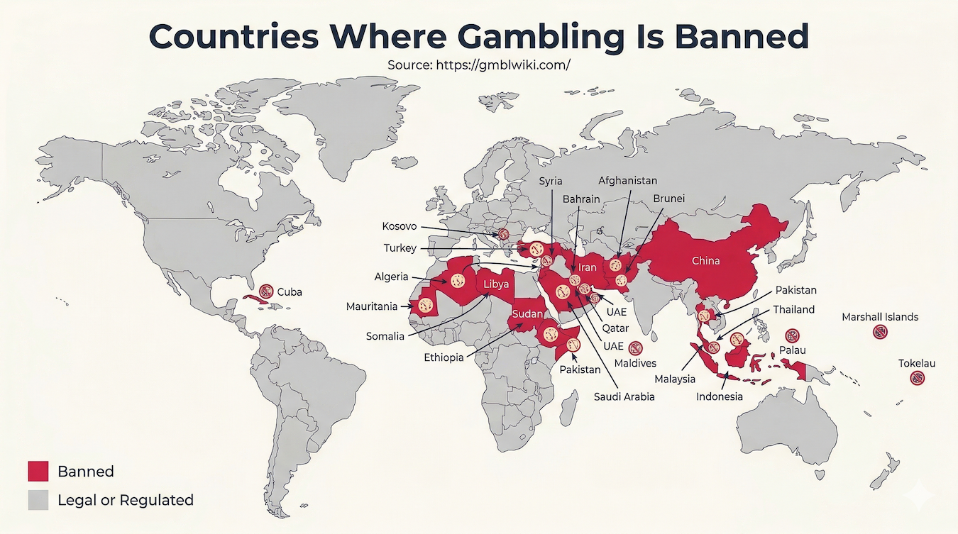 where gambling is illegal