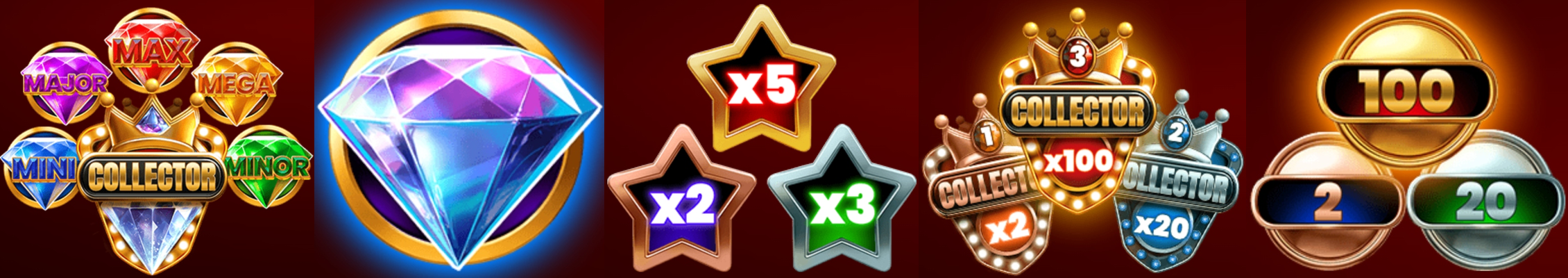 Jewel Boom Super Drop slot symbols