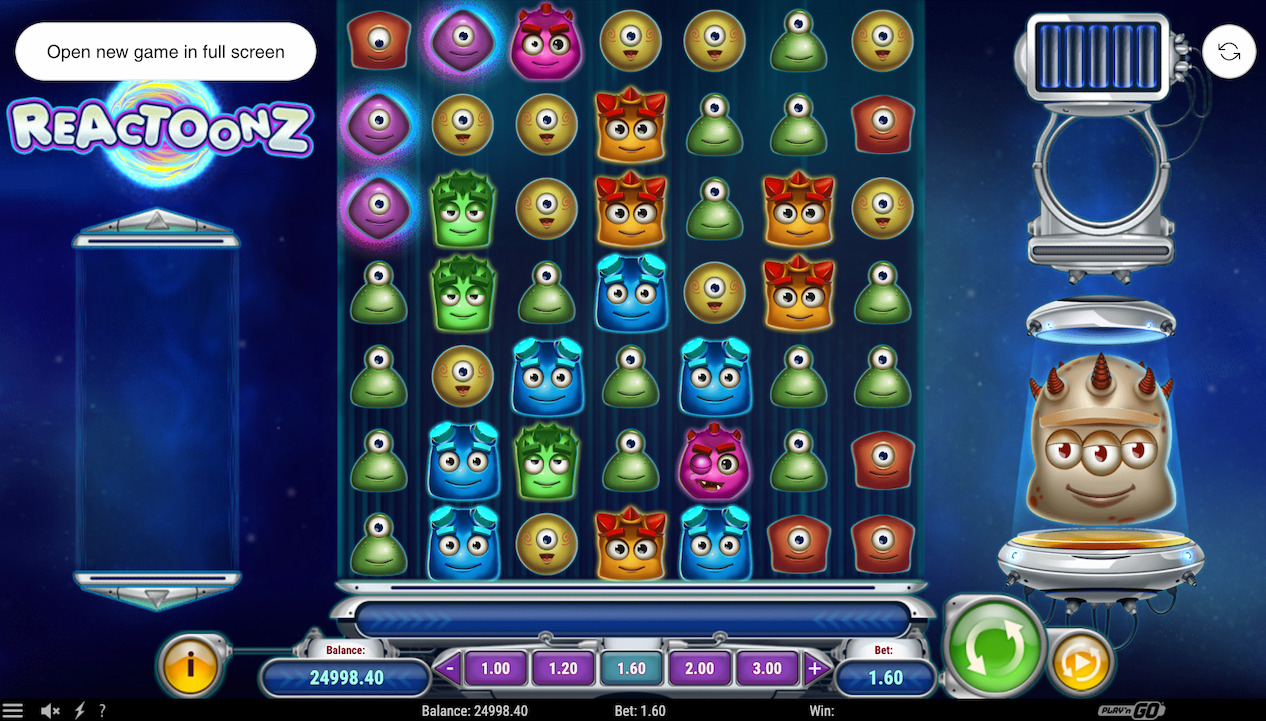 reactoonz slot game