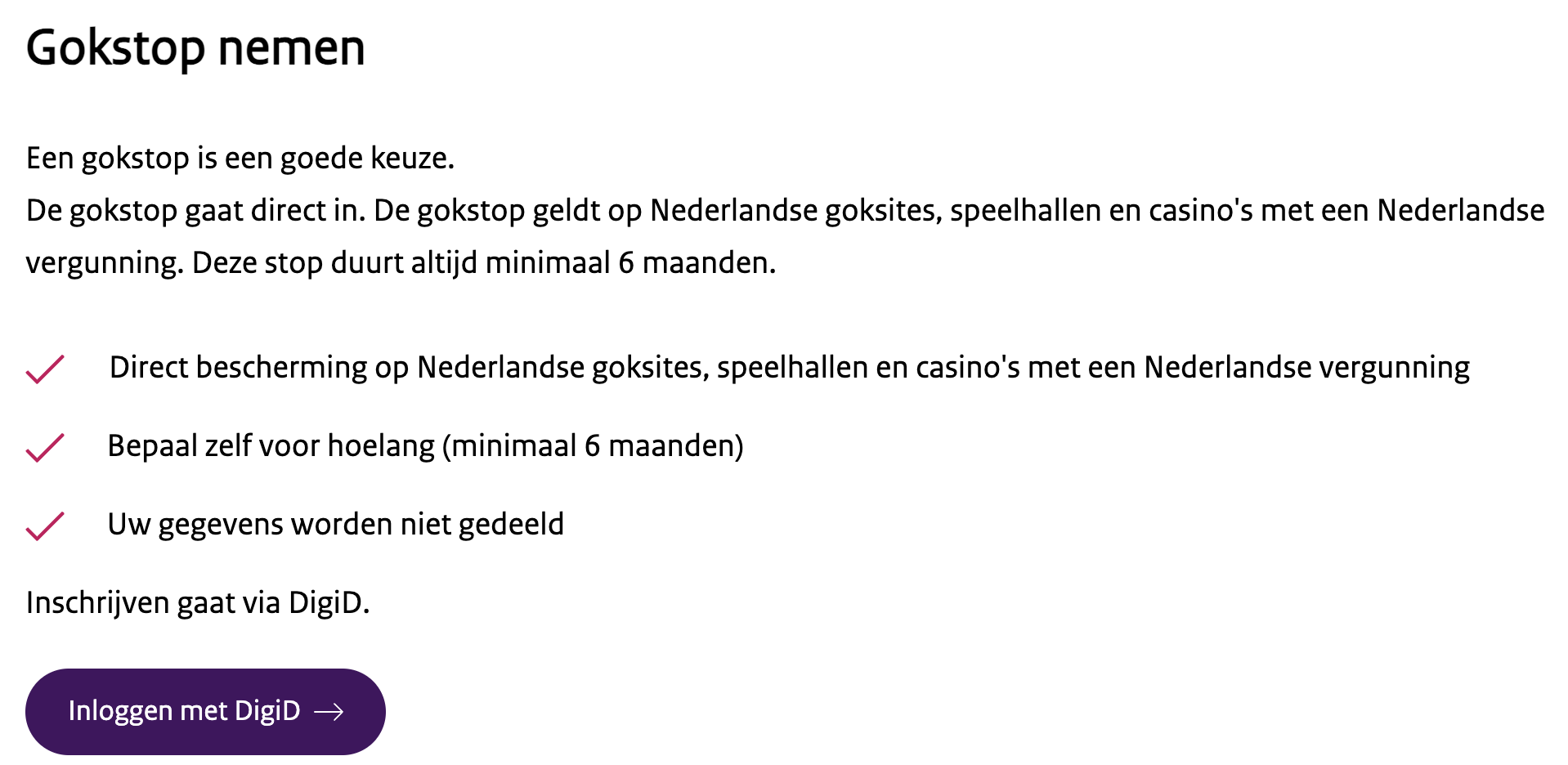 Gokstop Self-exclusion
